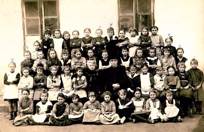Nagytétényi elemi iskola, 1921 lányosztály