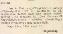 Pest-Pilis-Solt-Kiskun Vármegye Hivatalos Lapja 1904.09.15. (2. évf. 37. sz.) - arcanum.hu